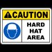 Caution Hard Hat Area Sign